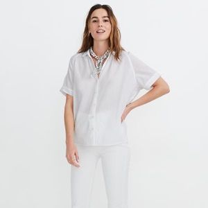 Madewell size S Tidal White Button Up Shirt
